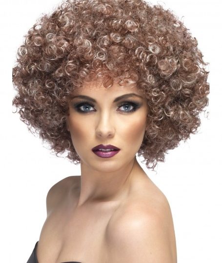 natural brown afro wig