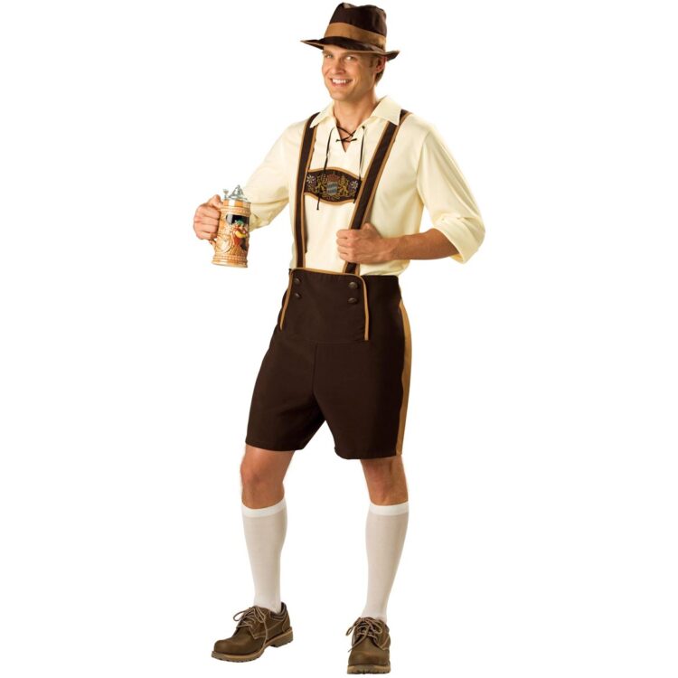 Oktoberfest Men's Lederhosen - Costume Wonderland