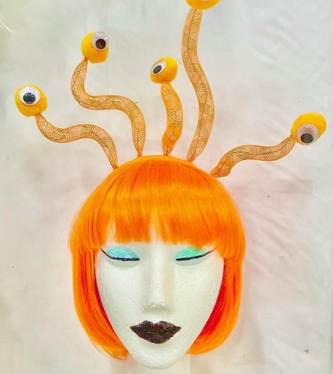 orange alien headband