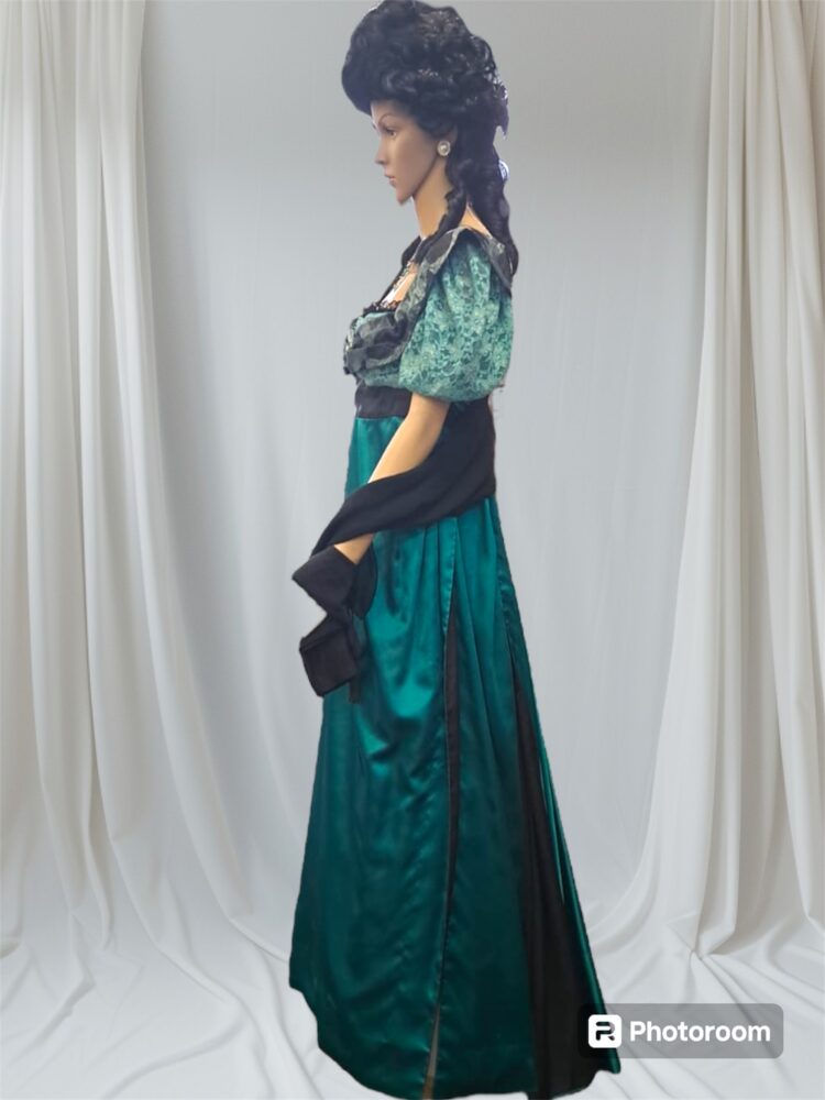 bridgerton costume emerald green