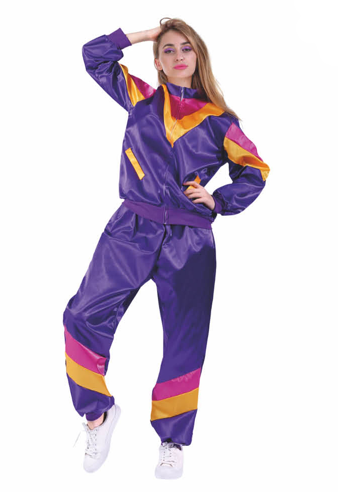 80's Tracksuit Purple - Costume Wonderland