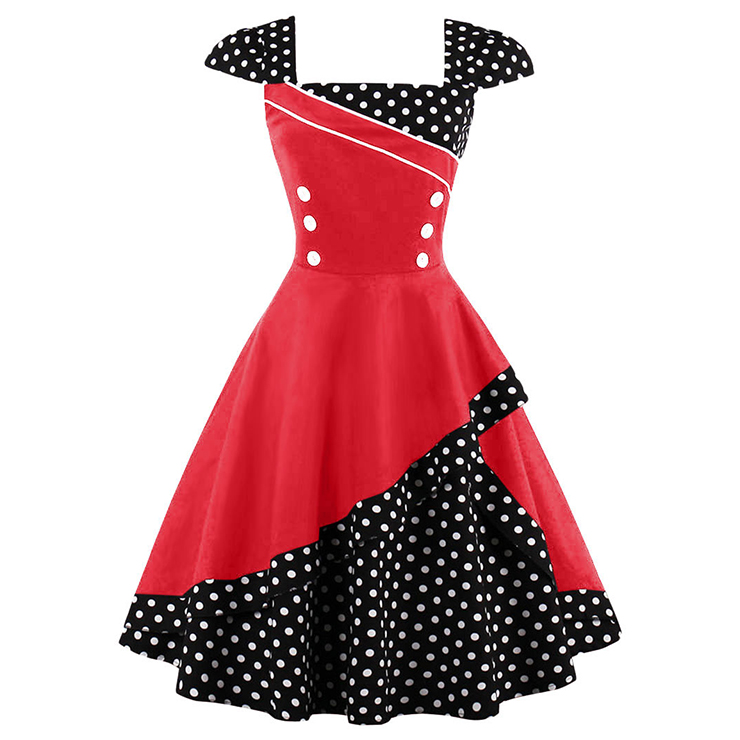 Rockabilly Dress Polka dot - Costume Wonderland