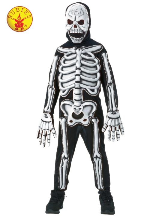skeleton glow in the dark costume, child