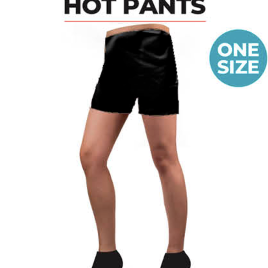 hot pants plain black