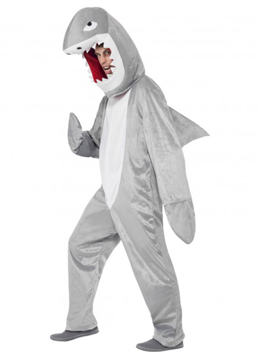 shark costume, bodysuit