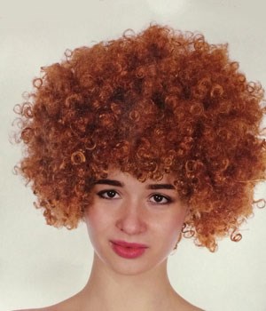 afro ginger wig