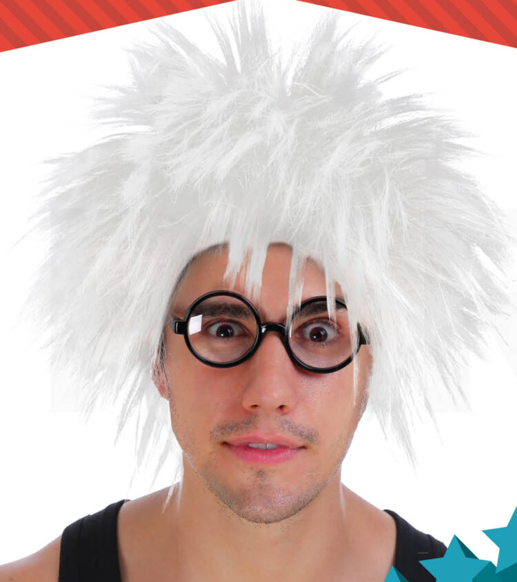 mad scientist spiky wig