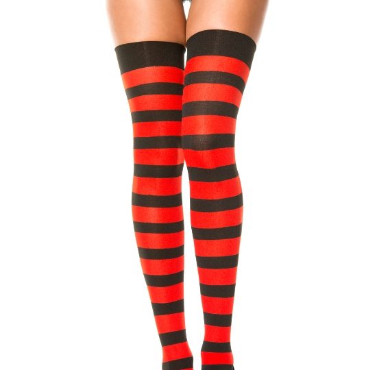 Striped Black Red Thigh High Stockings 1 1.jpg