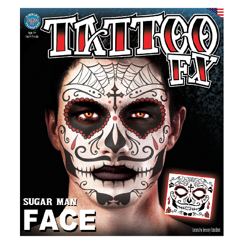 Sugar Man Full Face Tattoo