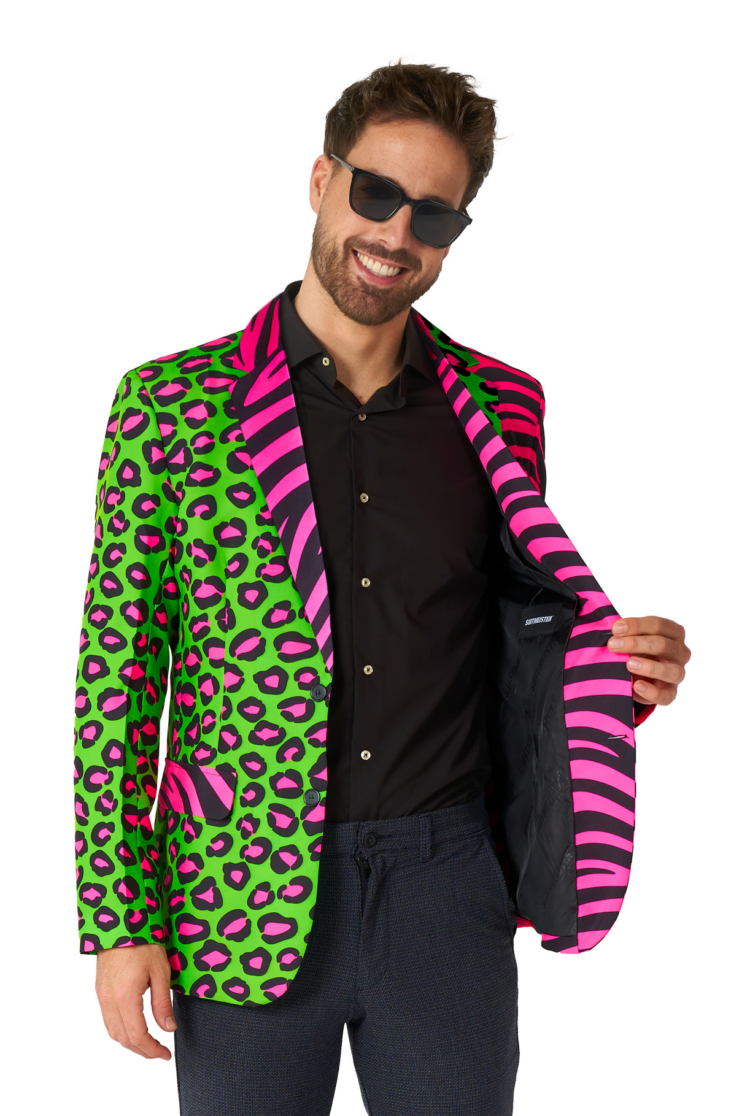 suitmeister neon party animal blazer