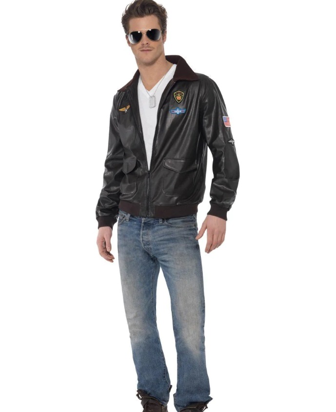 Top Gun Bomber Jacket - Costume Wonderland