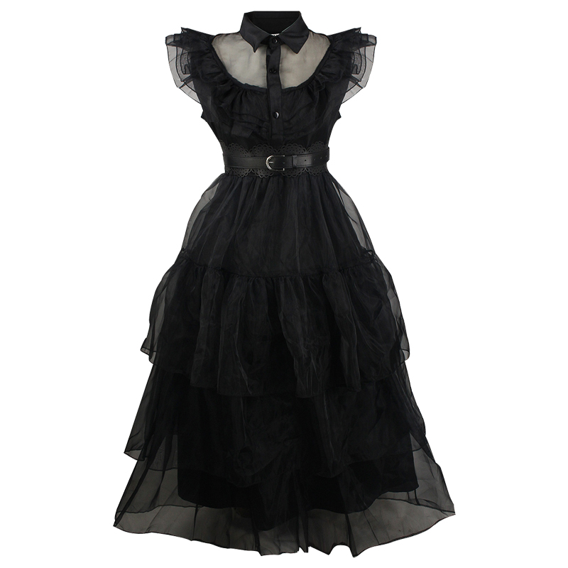 Wednesday Addams Prom Dress Costume Wonderland