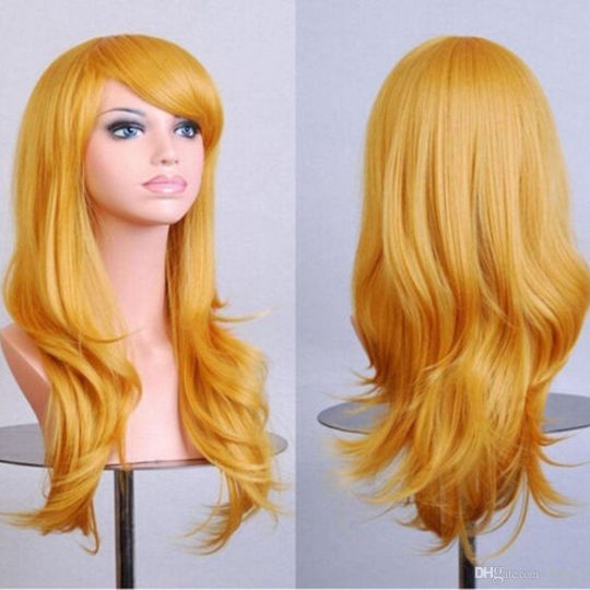 Yellow Gold Mermaid Wig