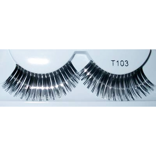 Black Silver Tinsel Eyelashes