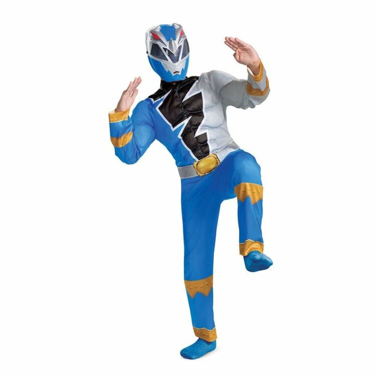 blue ranger dino fury classic muscle costume 262430