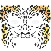 Face - Cheetah - Temporary Tattoo - Costume Wonderland