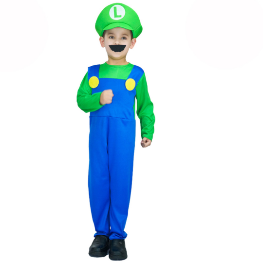 children green plumber costume