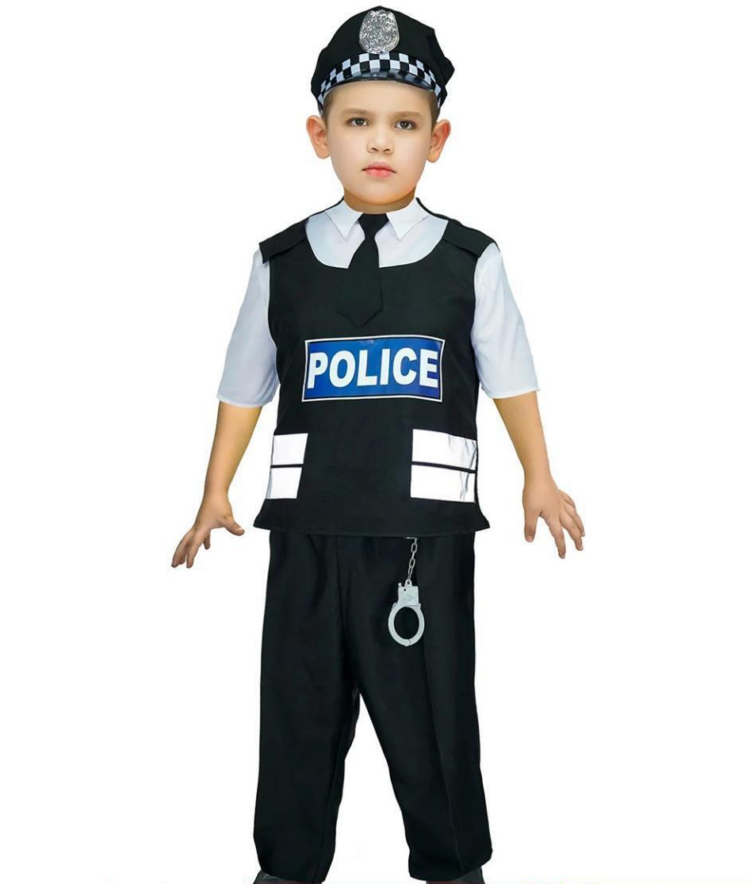 children police officer costume