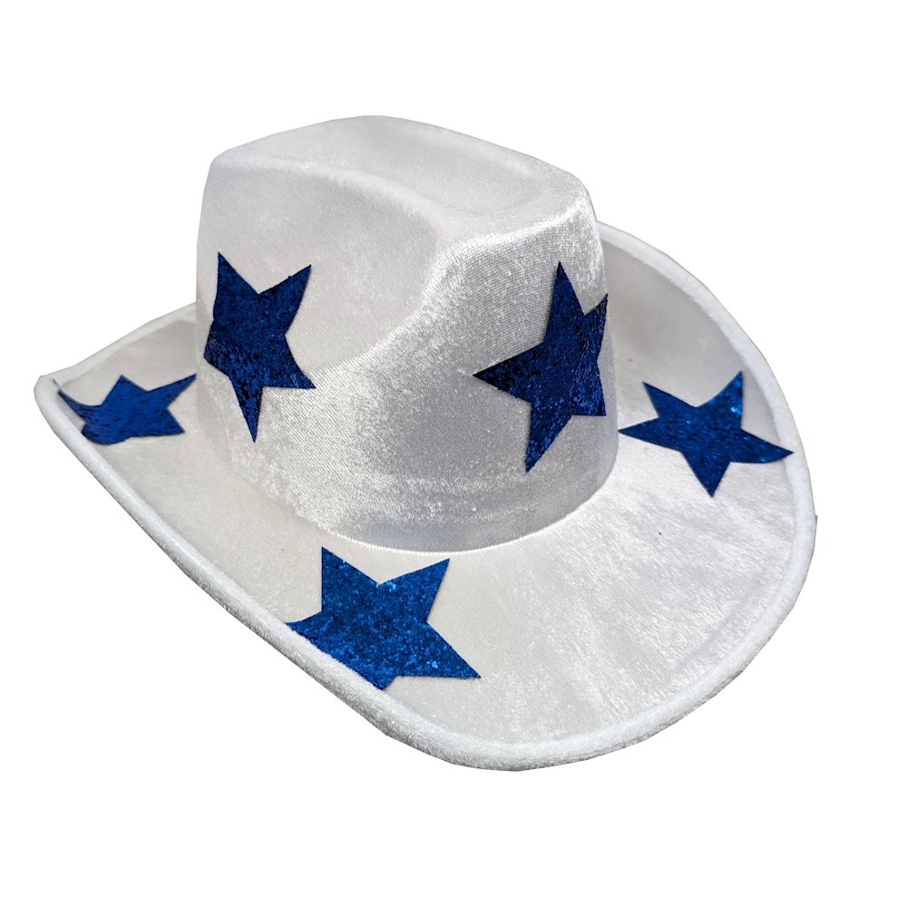 cowboy hat blue stars