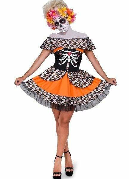 day of the dead skull tutu dress costume 689267