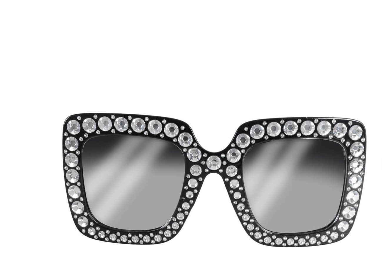 Disco Glasses Black Costume Wonderland