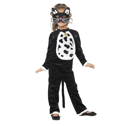 black cat kids costume