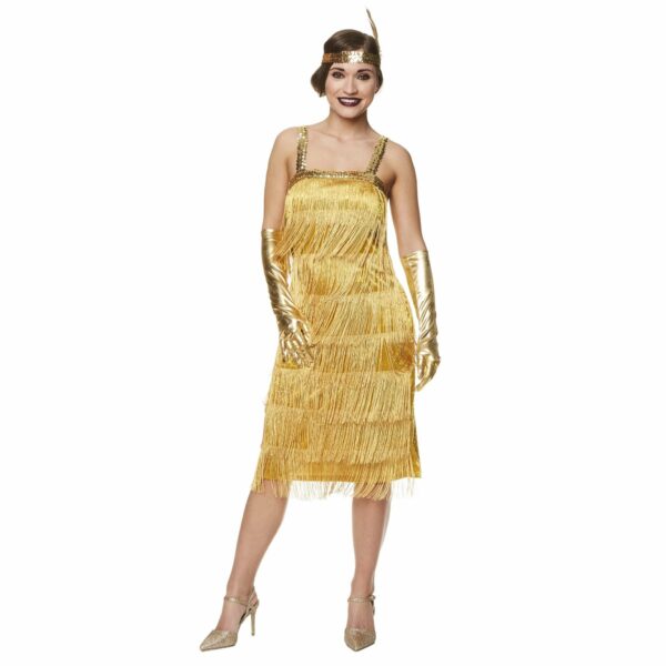 gold flapper dress 318316