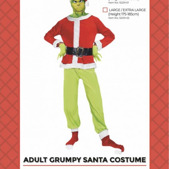 grinch costume grumpy santa