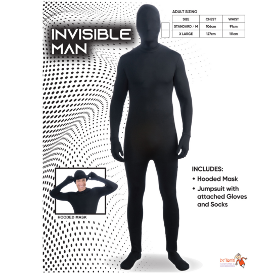 invisible man suit black