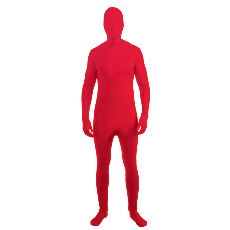 invisible man suit red