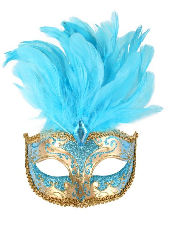 Isabella Aqua Gold Eye Mask With Feathers 1 1.jpg