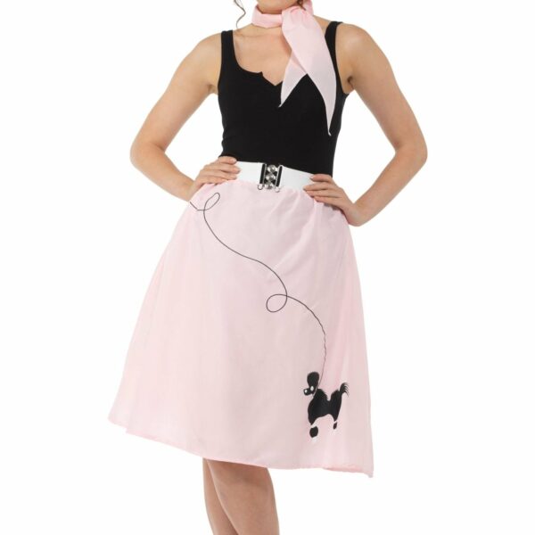 light pink poodle skirt and necktie 150137