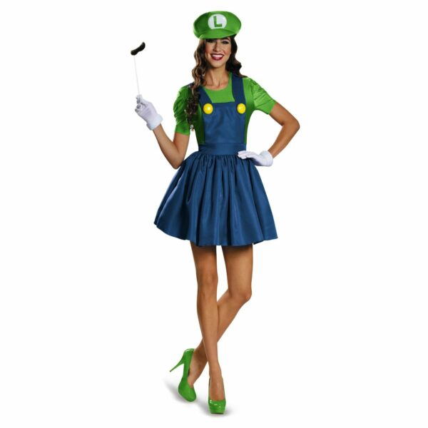 luigi skirt version adult costume 722299