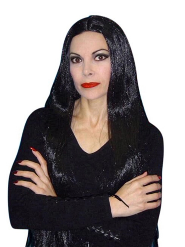 morticia addams wig