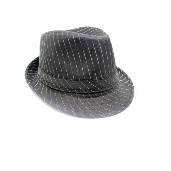 gangster pinstripe hat small