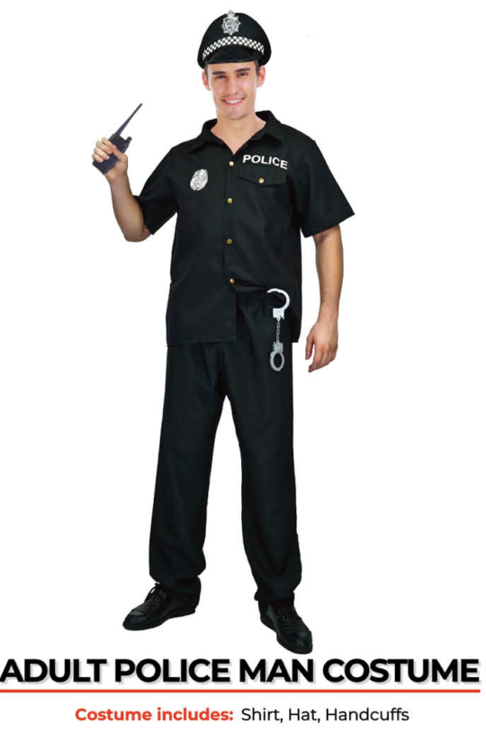 adult police man costume