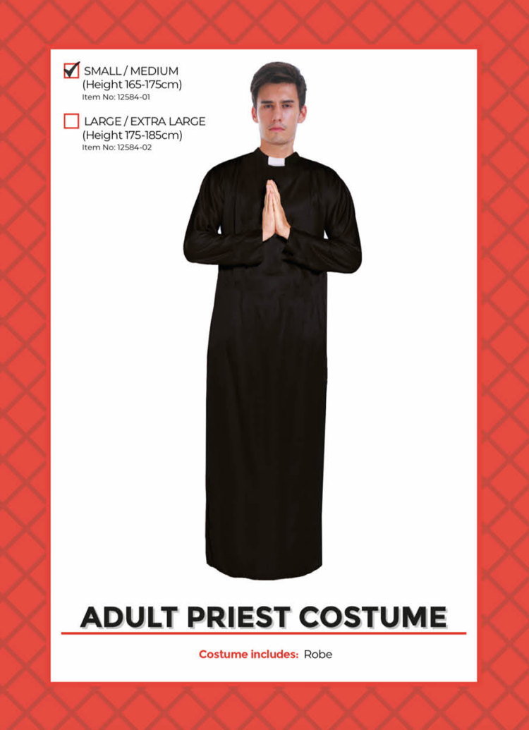 adult priest costume