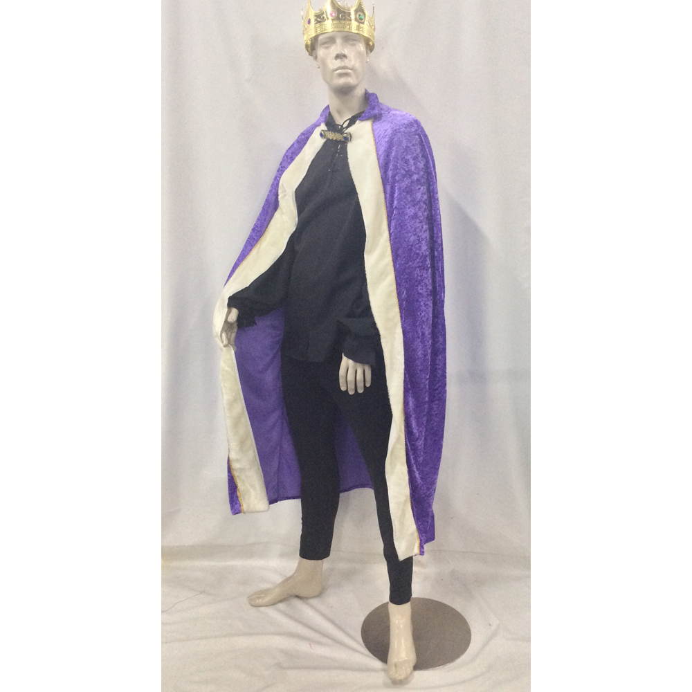 King Robe & Crown Adult Costume Kit - Purple