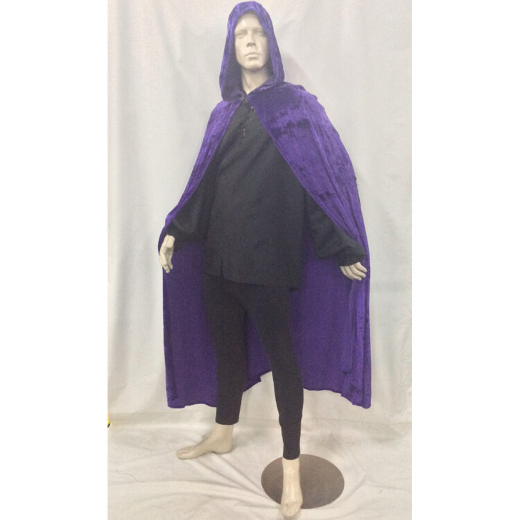 purple velvet cape