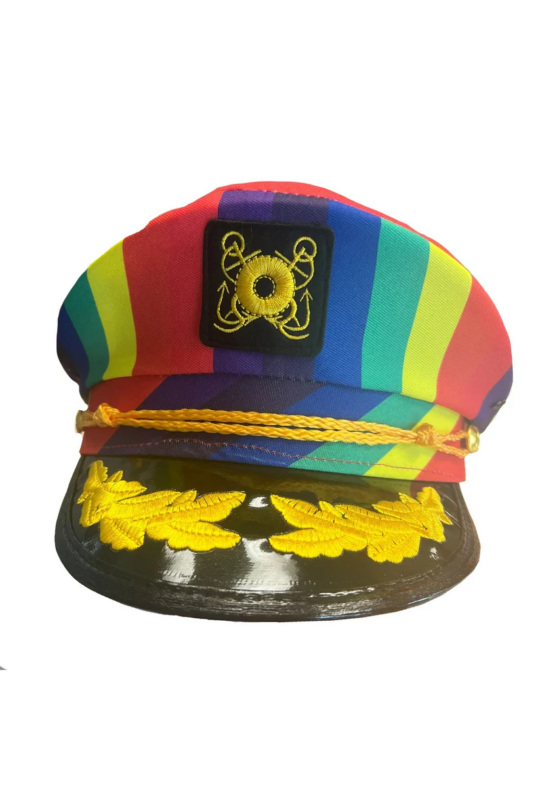 captains hat rainbow