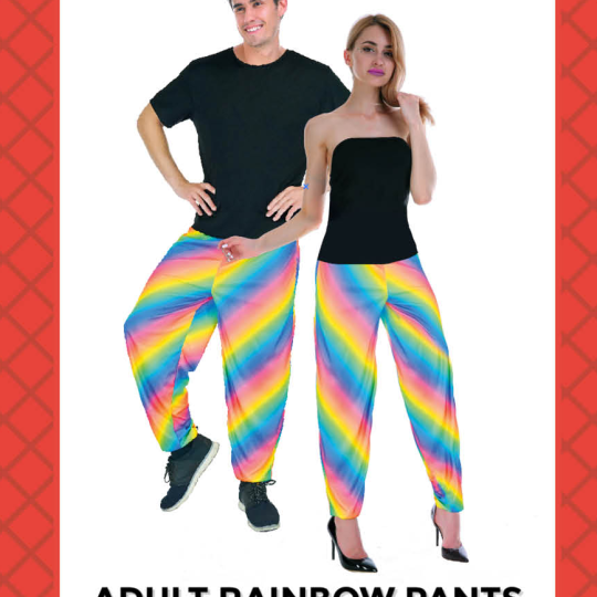 adult rainbow pants