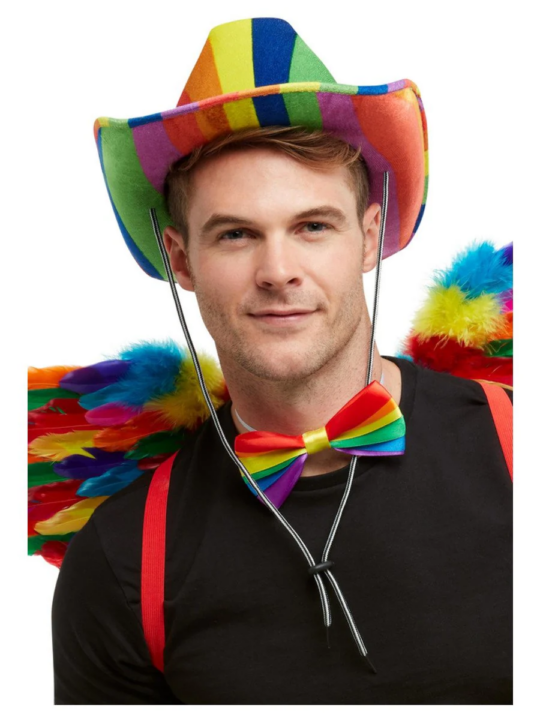 cowboy hat rainbow print