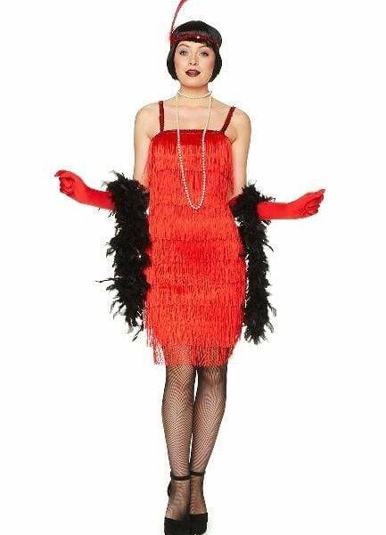 red flapper dress costume 849249