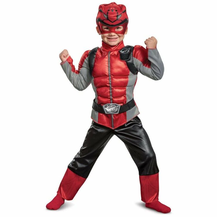 red ranger beast morpher toddler muscle costume 573485