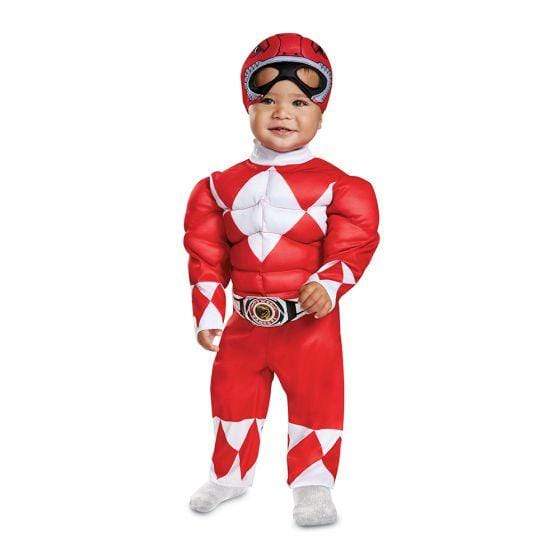 red ranger toddler muscle costume 127029