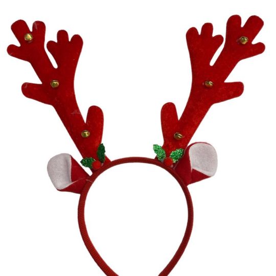 reindeer antlers red