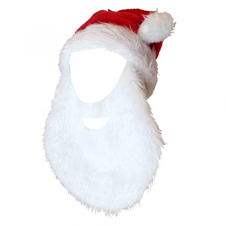 santa hat and beard set