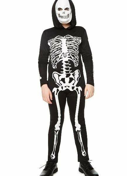 skeleton boys costume 544645