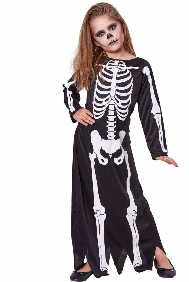 skeleton girls costume 878771