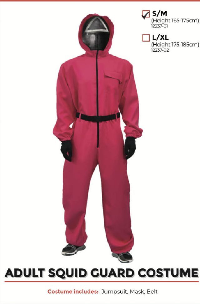Squid Game Guard Costume Triangle Costume Wonderland